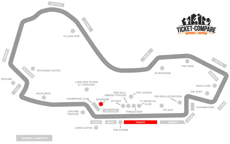 Albert Park Circuit Seating Plan