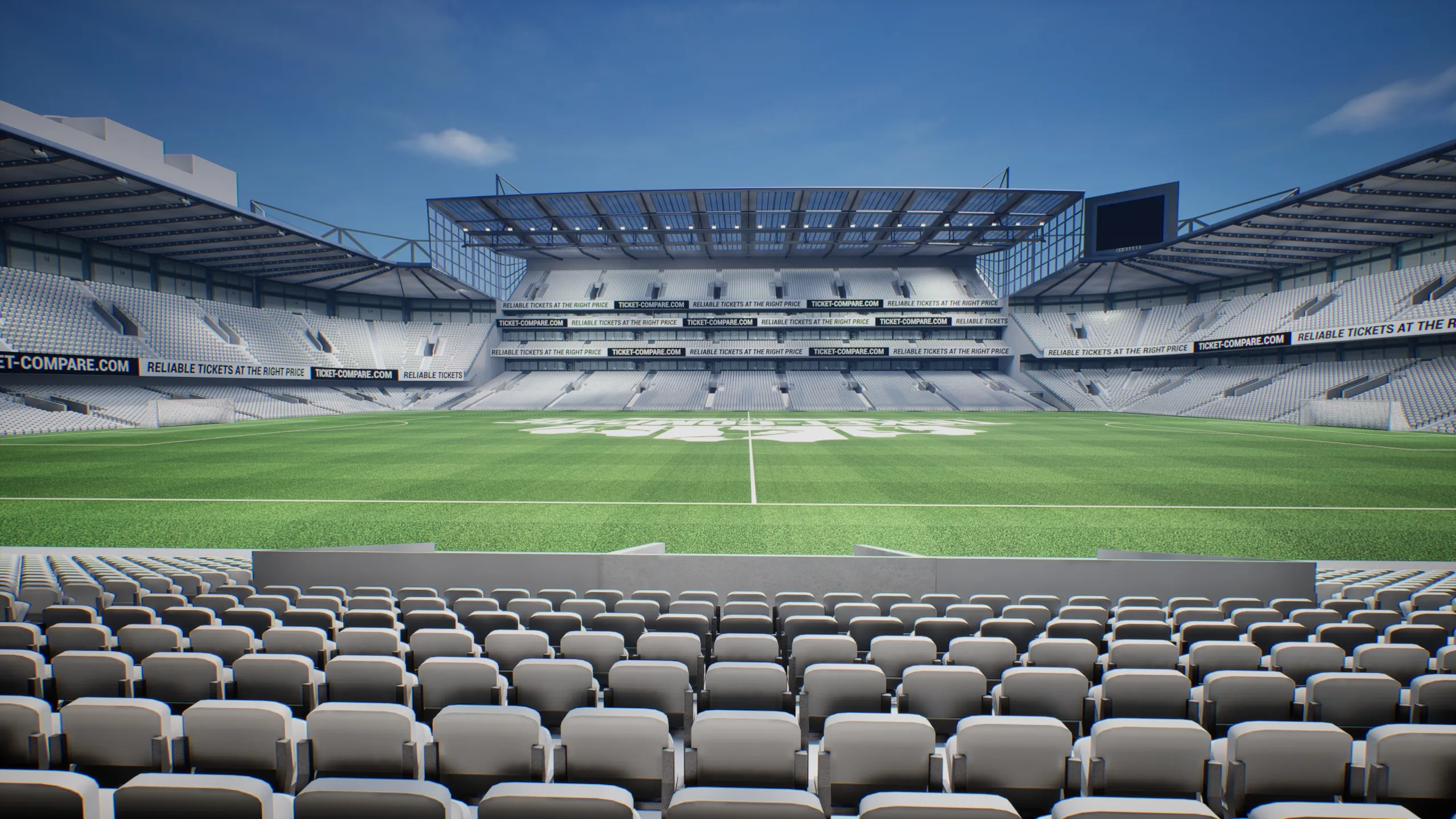 מבט ממושבי Dugout Club בסטמפורד ברידג'