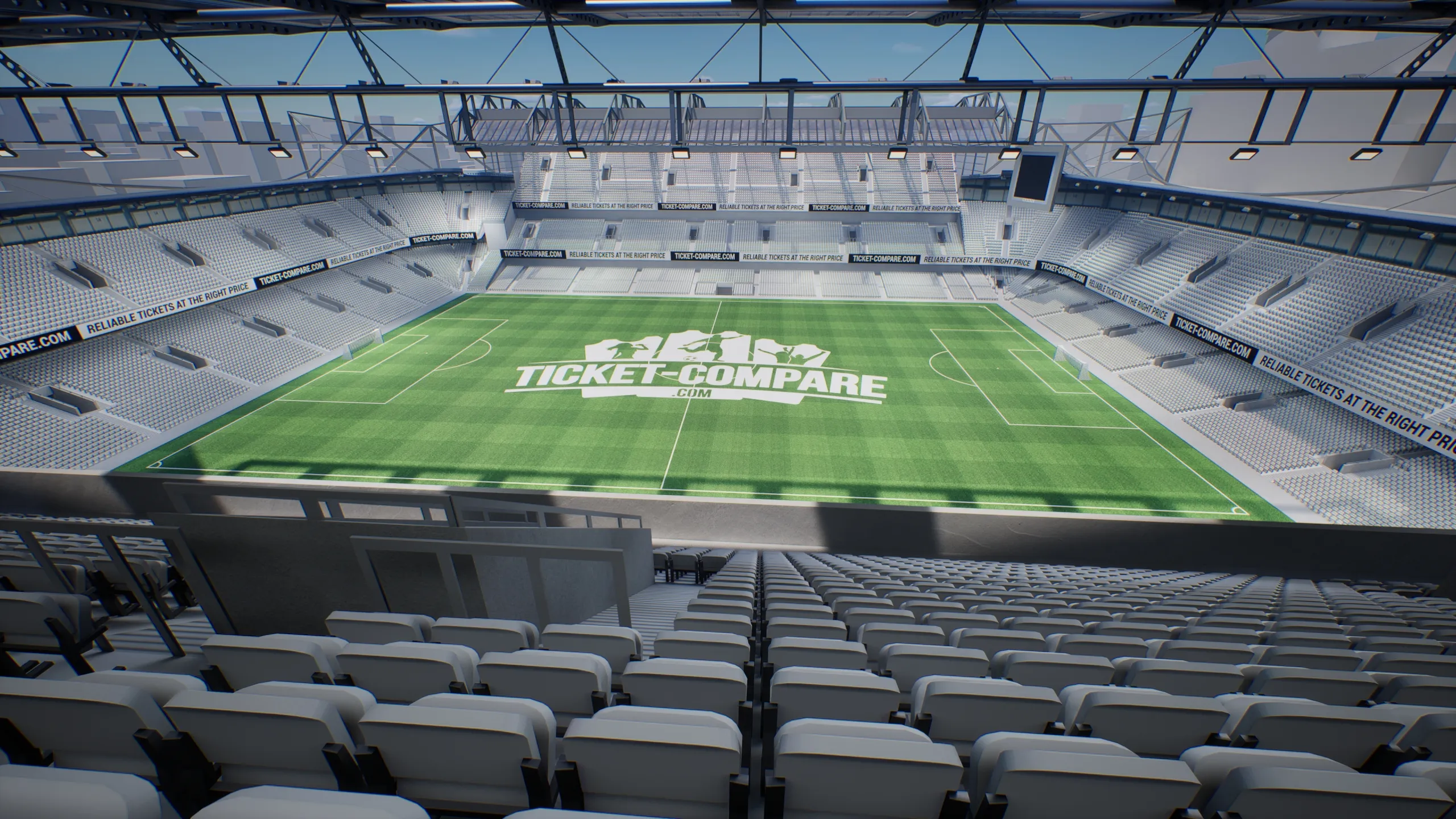 מבט ליציע העליון המערבי באצטדיון סטמפורד ברידג'