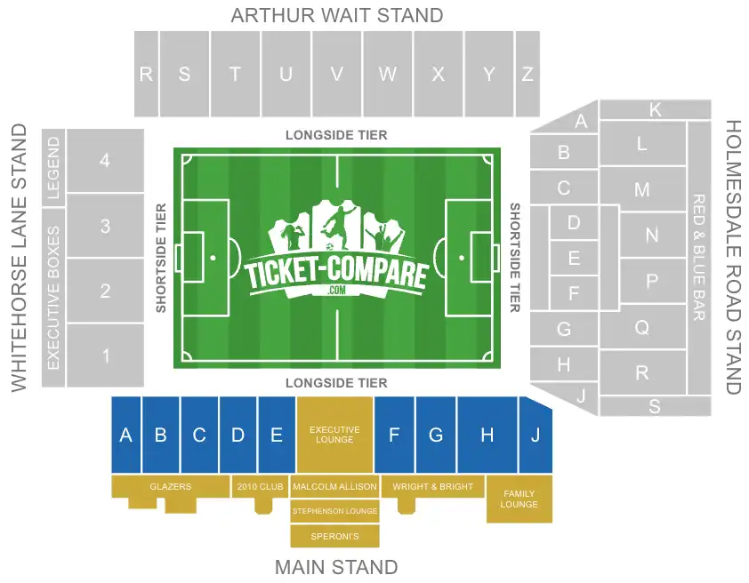 צילום יציע Main Stand בסלהרסט פארק